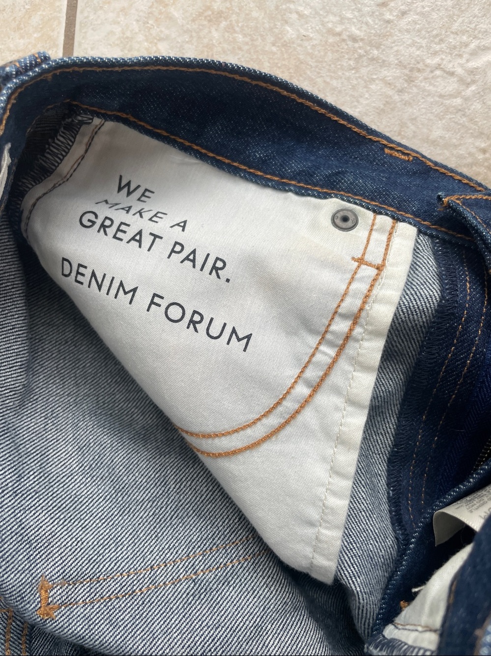 BNWOT ARITZIA 100% Organic Cotton DENIM FORUM JEANS - Picture 5 of 7